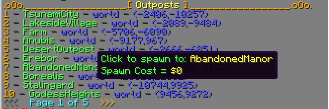 Outpost List